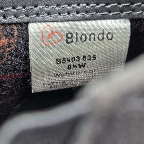 Blondo Villa Waterproof Gray Suede Ankle Booties Side Zip Women’s 8.5 - Picture 9 of 12